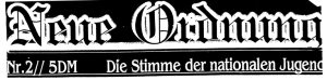 Logo des Nazi-Zines "Neue Ordnung"